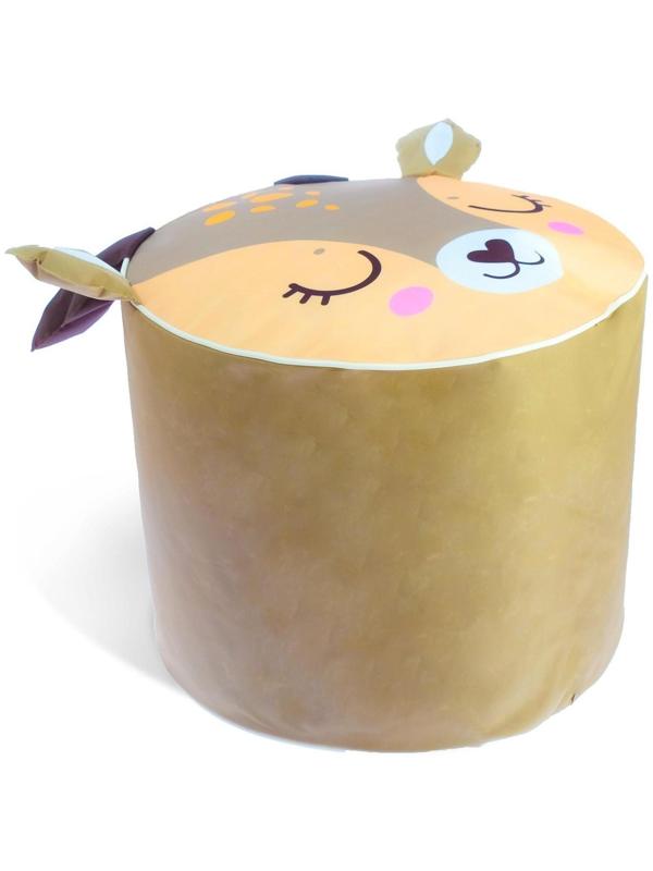 Мягкая игрушка-пуфик «Олень», 40 × 40 см, цвет коричневый