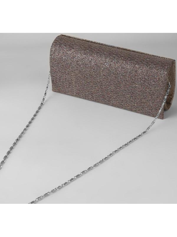 Цепочка для сумки, с карабинами, алюминиевая, 4 × 13 мм, 120 см, цвет серебряный