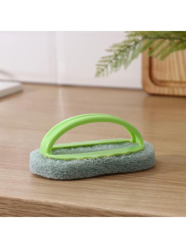 Щётка абразивная с ручкой Доляна, 15×8 см, цвет МИКС