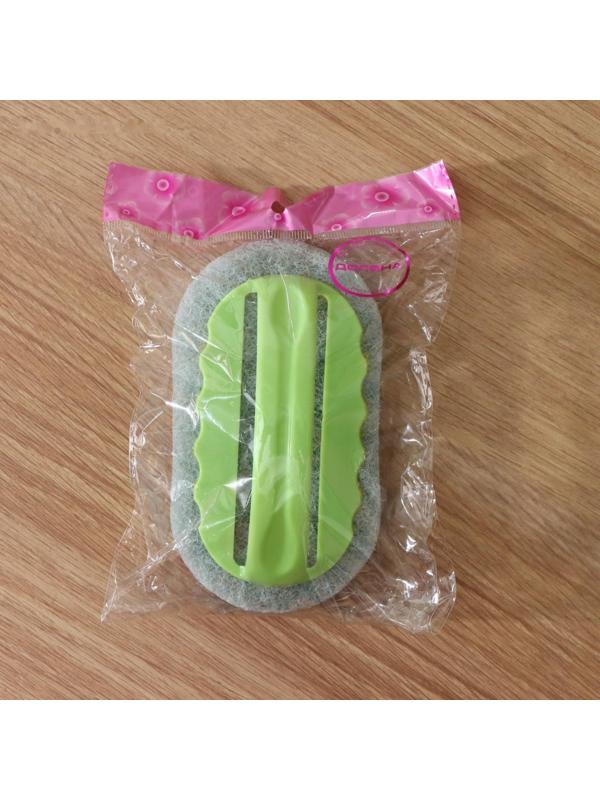 Щётка абразивная с ручкой Доляна, 15×8 см, цвет МИКС