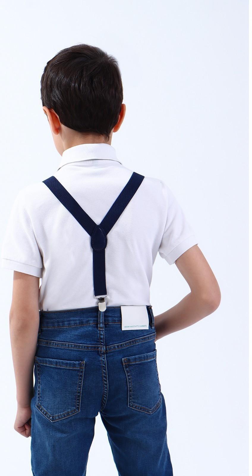 Подтяжки детские, ширина 2.5 см, цвет темно-синий