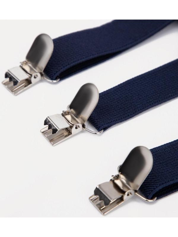 Подтяжки детские, ширина 2.5 см, цвет темно-синий