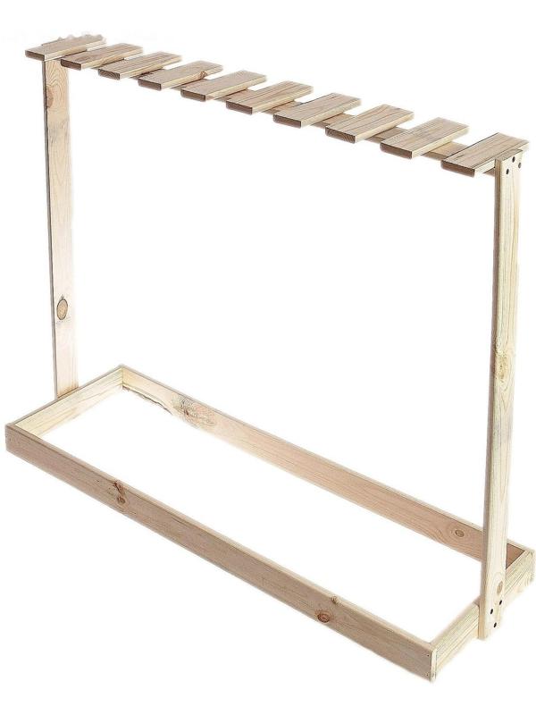 Держатель для садового инвентаря, напольный, под 18 инструментов