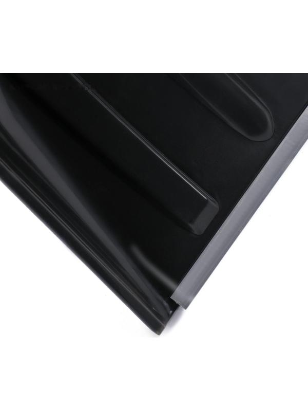 Лопата пластиковая, ковш 410 × 415 мм, с металлической планкой, деревянный черенок, с ручкой