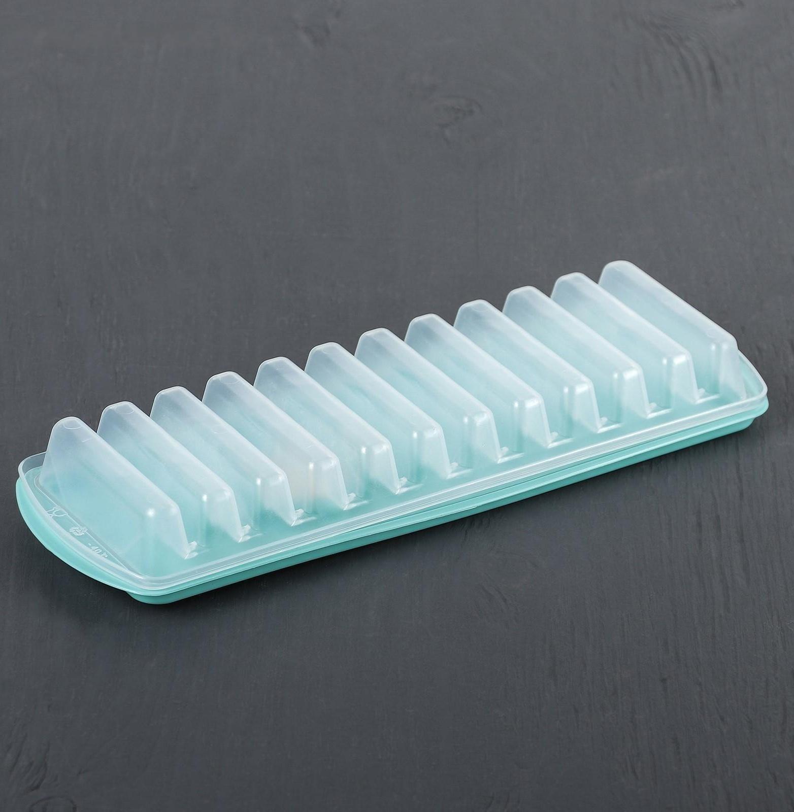 Форма для льда «Палочки», с крышкой и клапаном, цвет аквамарин