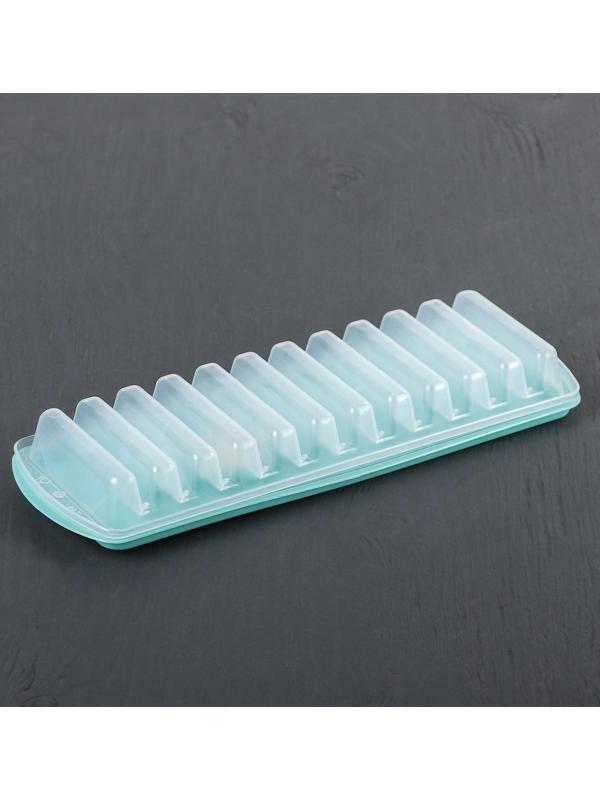 Форма для льда «Палочки», с крышкой и клапаном, цвет аквамарин