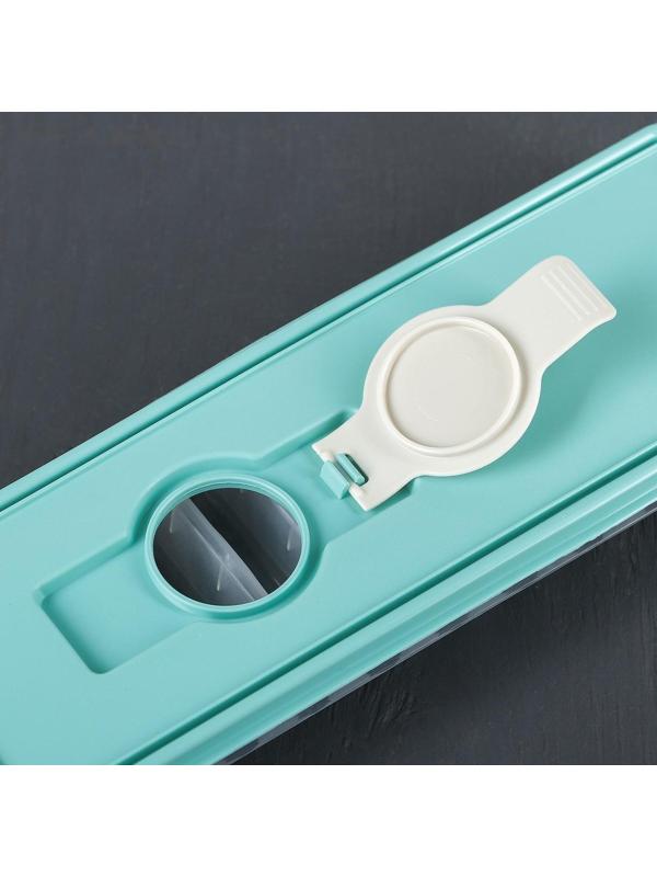 Форма для льда «Палочки», с крышкой и клапаном, цвет аквамарин