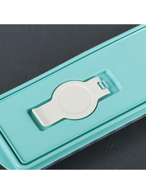 Форма для льда «Палочки», с крышкой и клапаном, цвет аквамарин