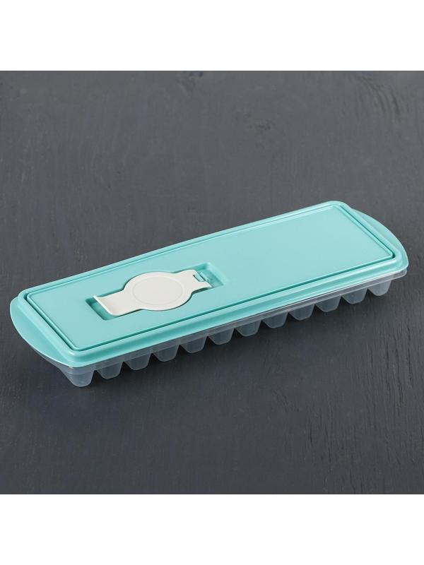 Форма для льда «Палочки», с крышкой и клапаном, цвет аквамарин