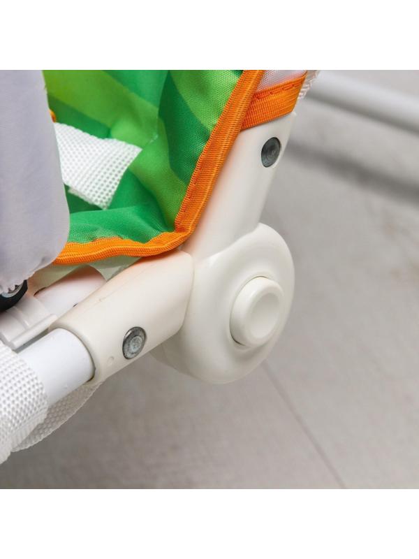 Шезлонг-качалка для новорождённых «Домашние животные», игровая дуга, съёмные игрушки МИКС