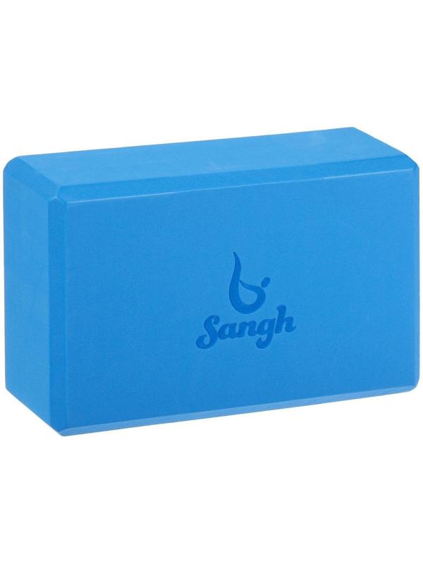 Блок для йоги 23 х 15 х 8 см, вес 180 г, цвет синий