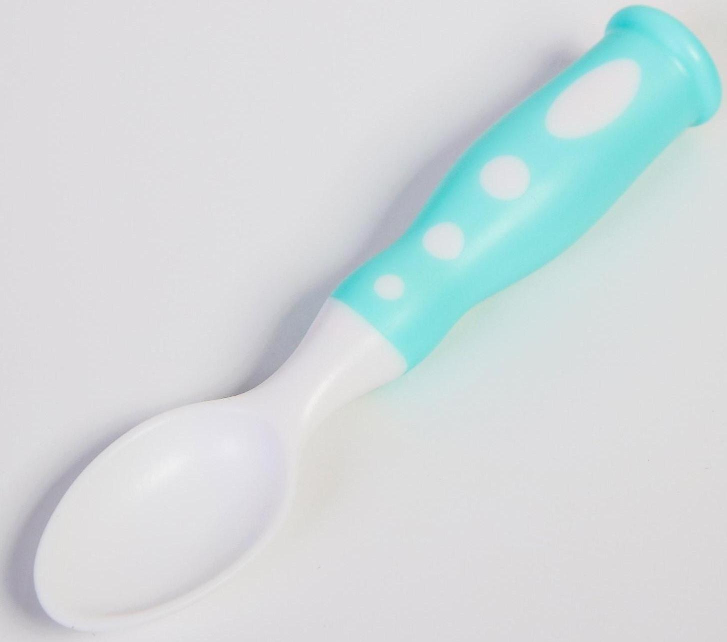 Набор детской посуды «Зайчик», 3 предмета: тарелка на присоске, крышка, ложка, цвет бирюзовый