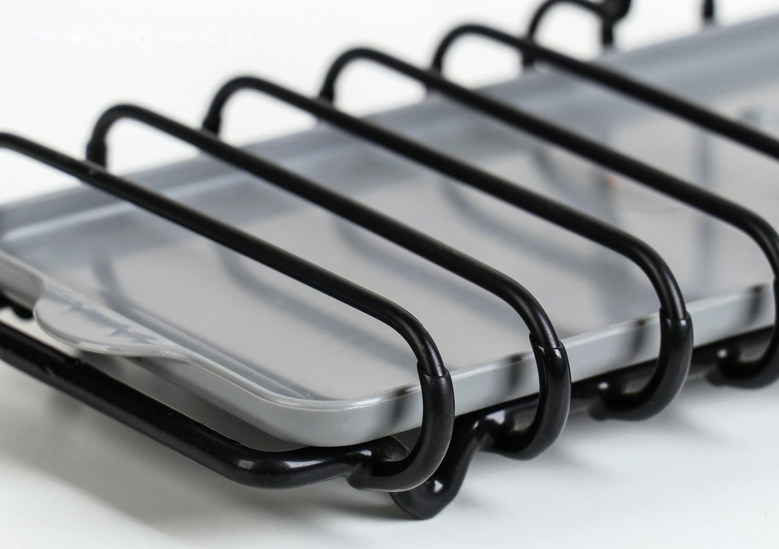 Подставка для губок и моющего средства Доляна, 22×12×16 см, цвет чёрный