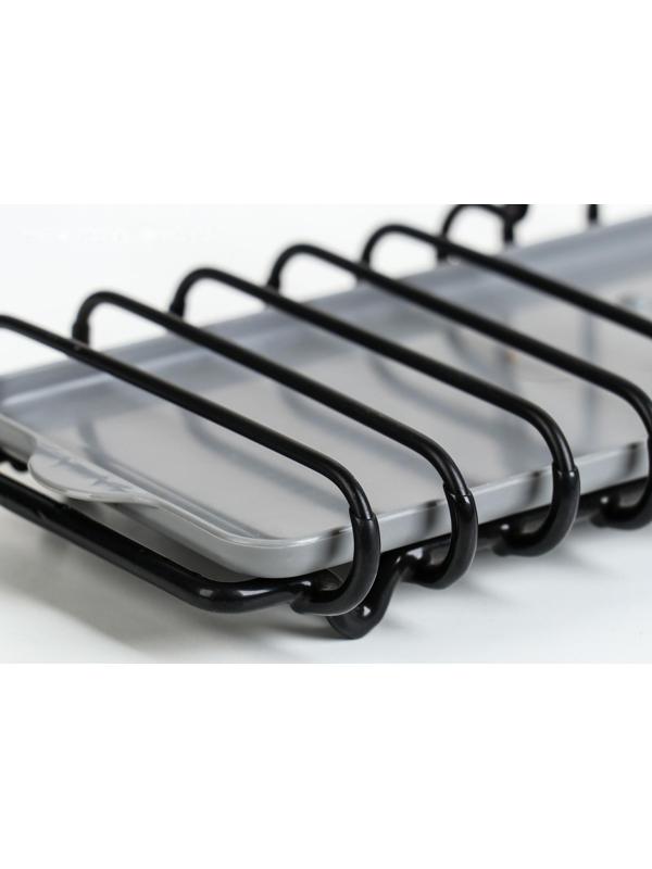 Подставка для губок и моющего средства Доляна, 22×12×16 см, цвет чёрный