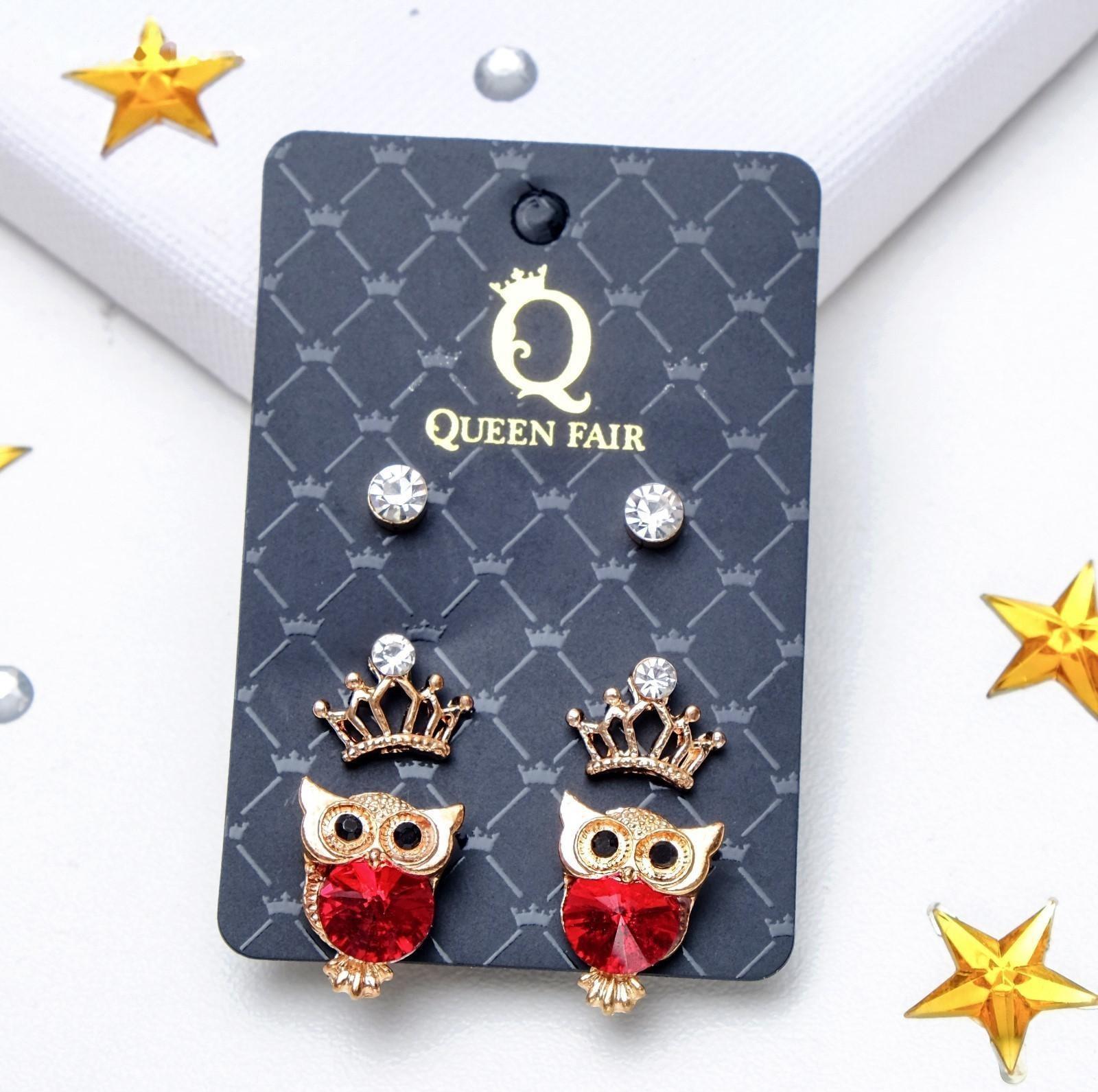 Пусеты 3 пары 