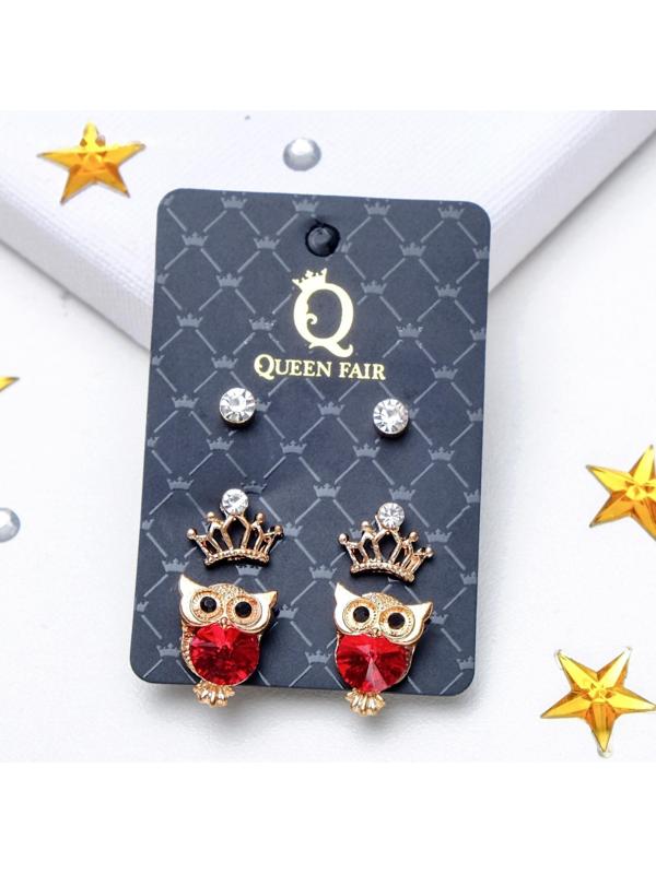 Пусеты 3 пары 