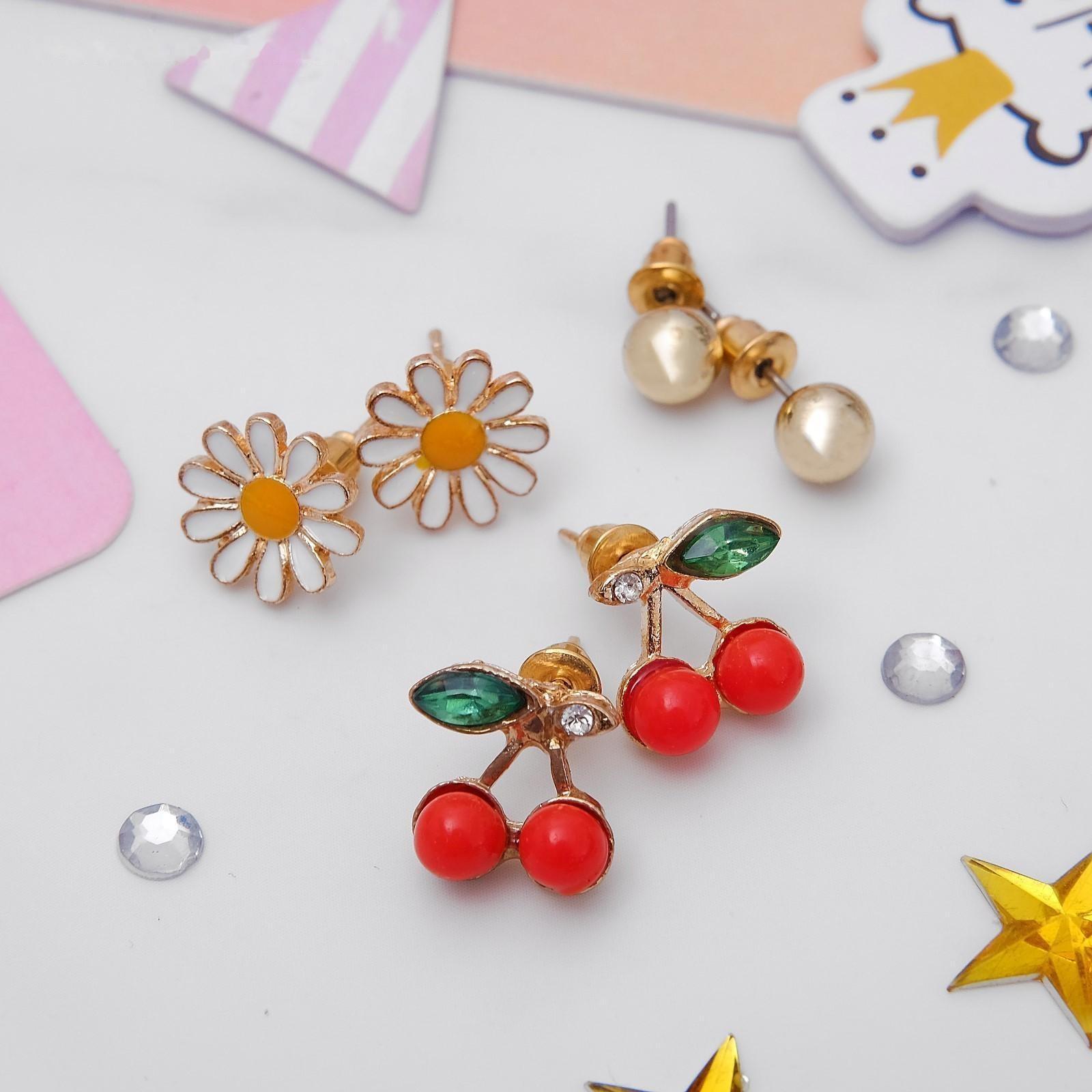 Пусеты 3 пары 