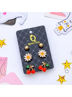 Пусеты 3 пары 