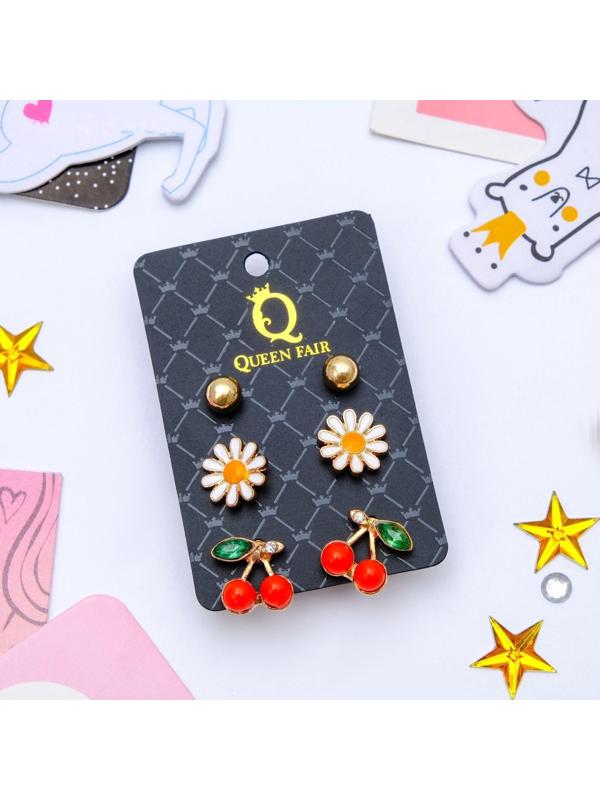 Пусеты 3 пары 