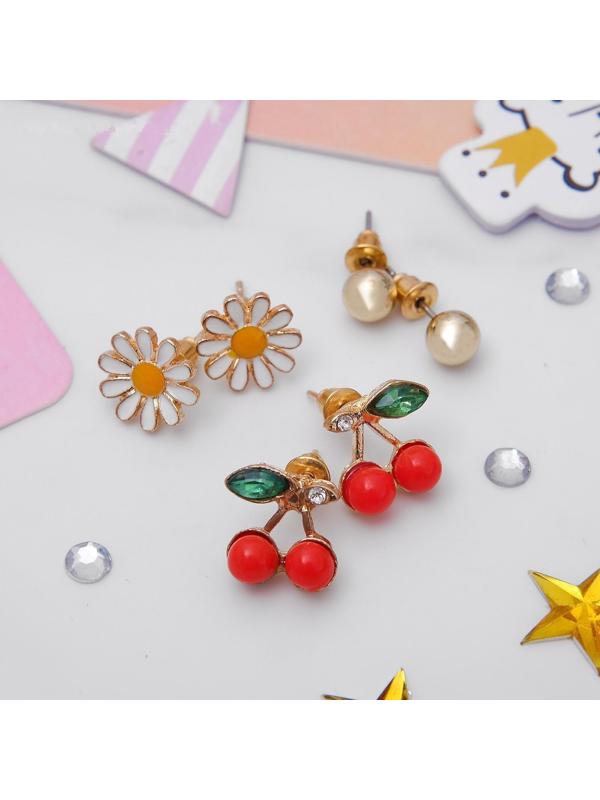 Пусеты 3 пары 