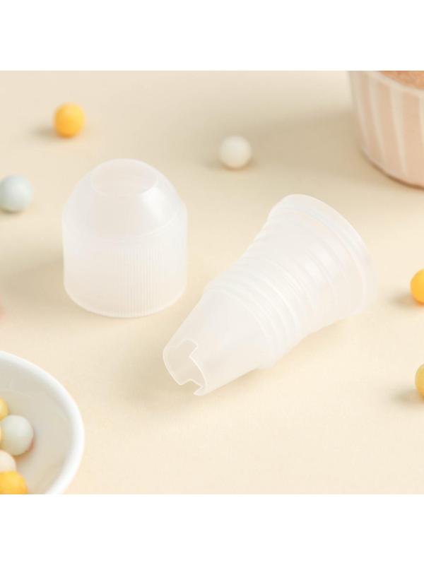 Адаптер для кондитерского мешка, 3,6×3,6×5,4 см, внутренний d=3,2 см