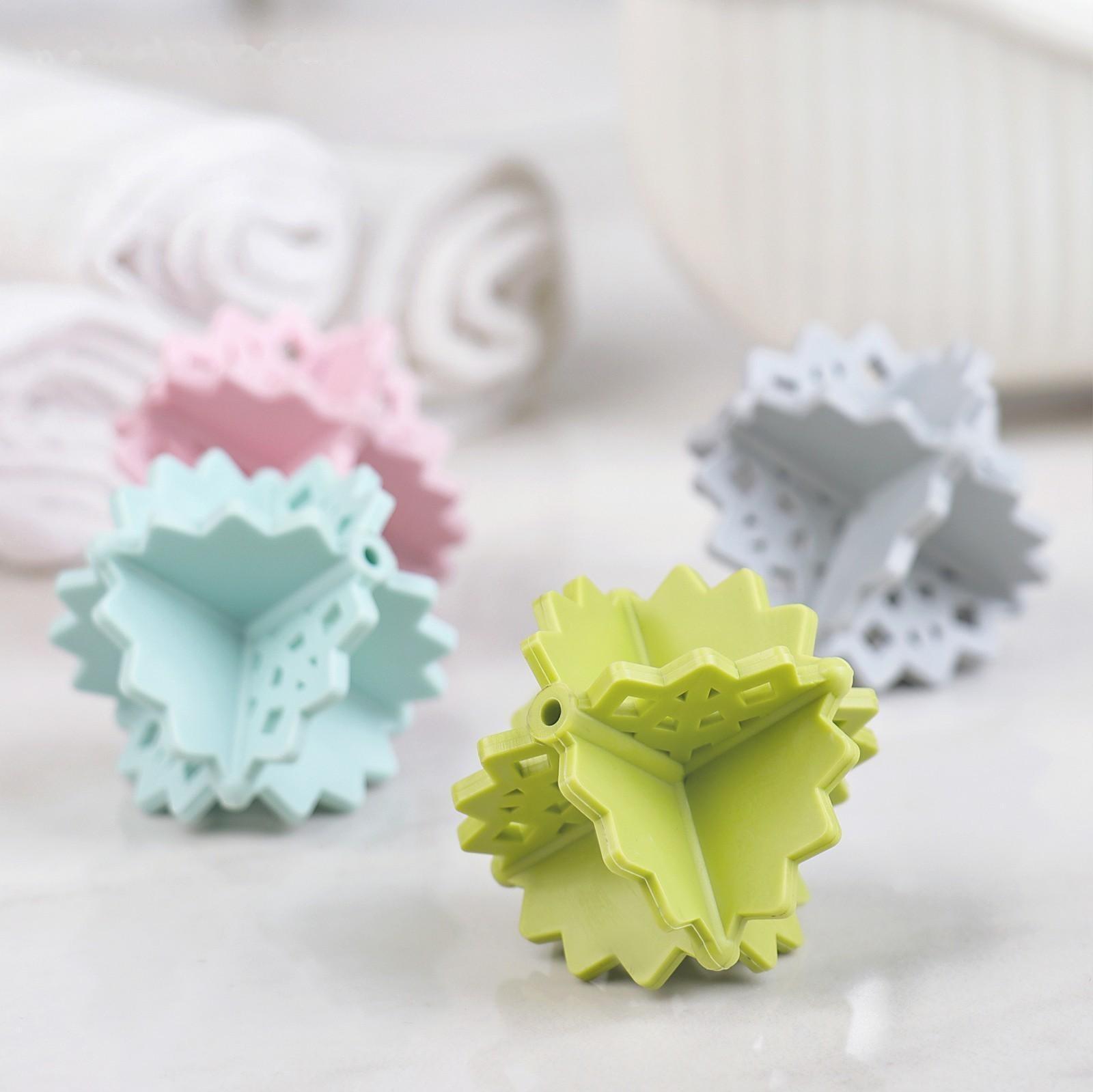 Шарики для стирки белья Доляна, 4 шт, цвет МИКС