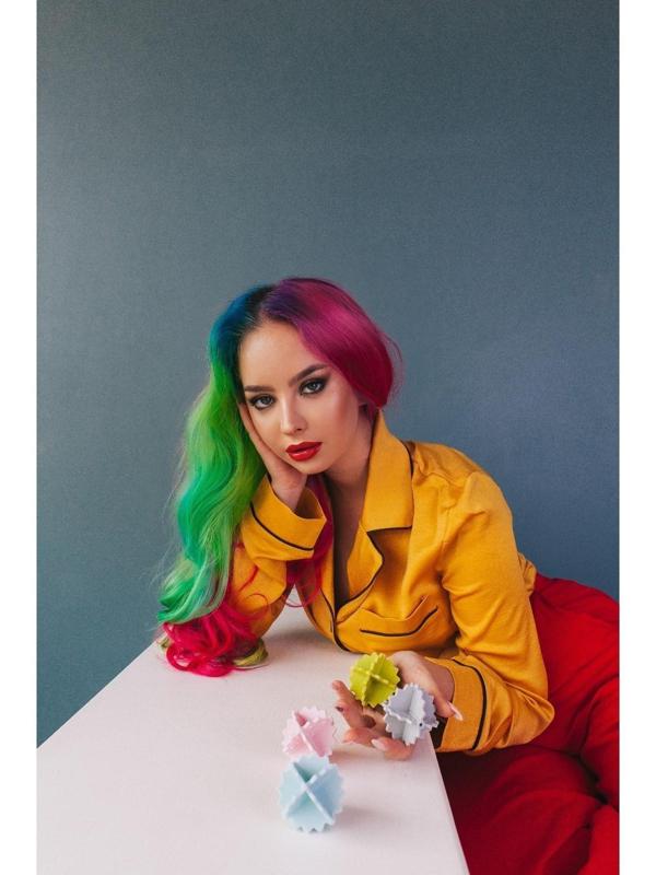 Шарики для стирки белья Доляна, 4 шт, цвет МИКС