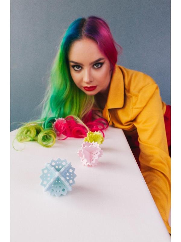 Шарики для стирки белья Доляна, 4 шт, цвет МИКС