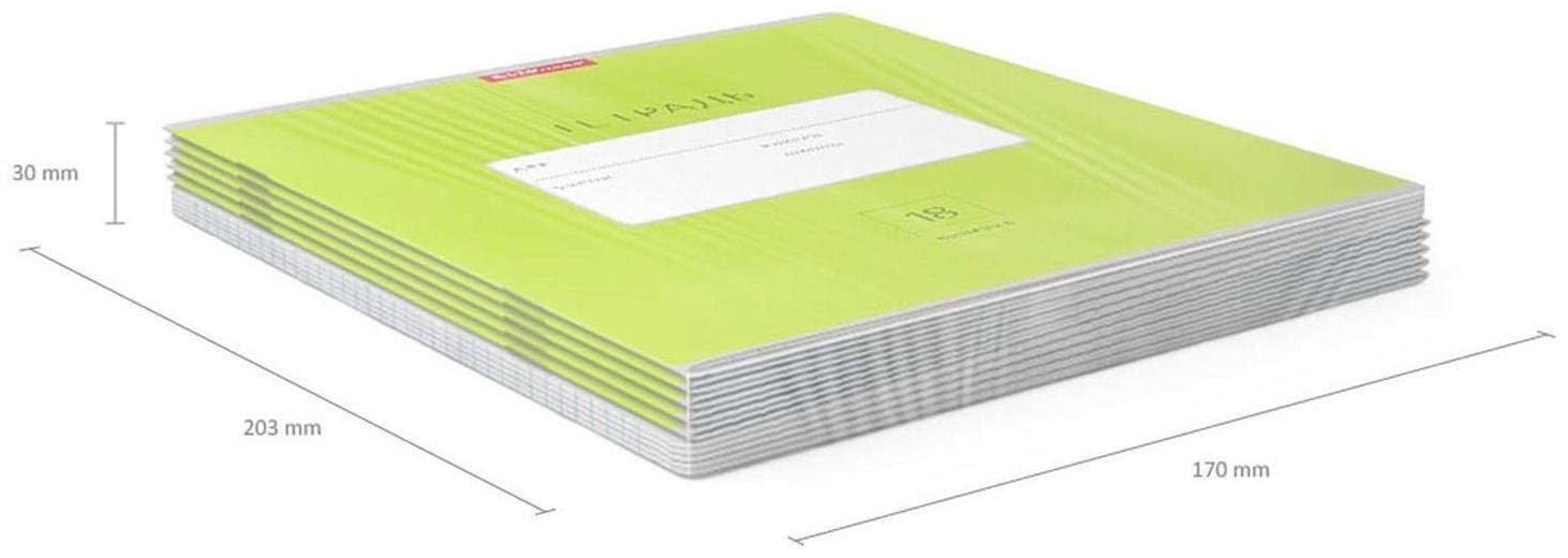 Тетрадь 18 листов в линейку ErichKrause Bright 