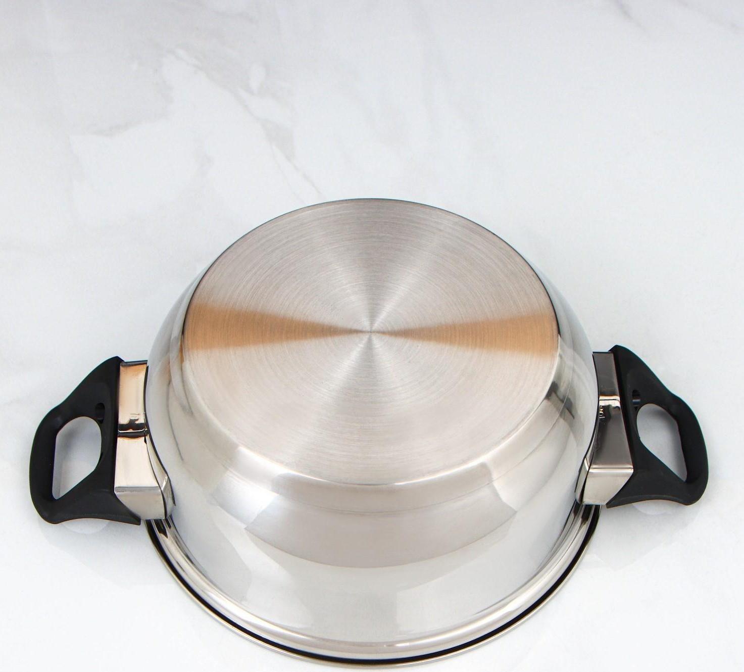 Кастрюля, 1,9 л, d=18 см, стеклянная крышка, цвет хромированный