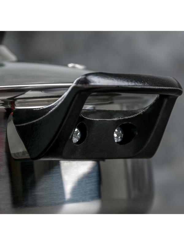 Кастрюля Astell, d=20 см, 2,8 л, капсульное дно, стеклянная крышка