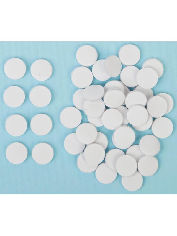 Липучка на клеевой основе «Круг», набор 55 шт., размер 1 шт: 1,5 см