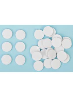 Липучка на клеевой основе «Круг», набор 30 шт., размер 1 шт: 2 см