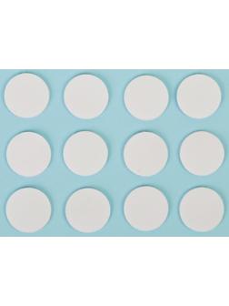 Липучка на клеевой основе «Круг», набор 12 шт., размер 1 шт. 3 см