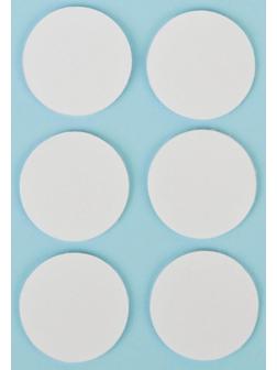 Липучка на клеевой основе «Круг», набор 6 шт., размер 1 шт. 4 см