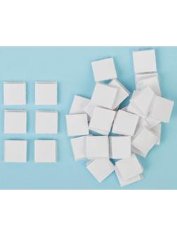 Липучка на клеевой основе «Квадрат», набор 48 шт., размер 1 шт: 1,5×1,5 см