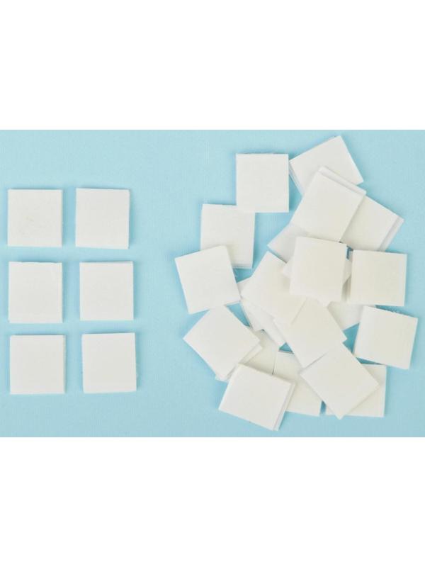 Липучка на клеевой основе «Квадрат», набор 30 шт., размер 1 шт: 2 × 2 см