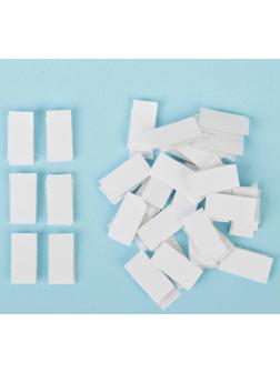 Липучка на клеевой основе «Прямоугольник», набор 30 шт., размер 1 шт: 1 × 1,6 см