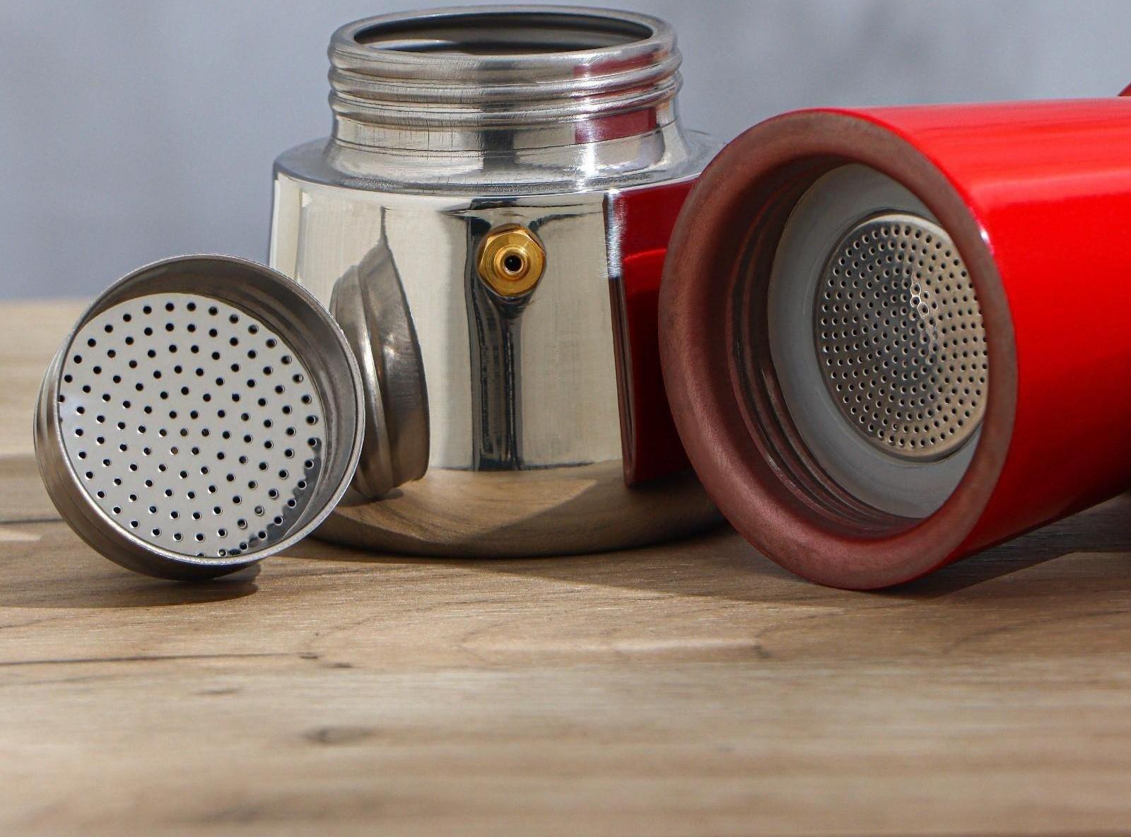 Кофеварка гейзерная «Итальяно», на 2 чашки, 100 мл, цвет красный