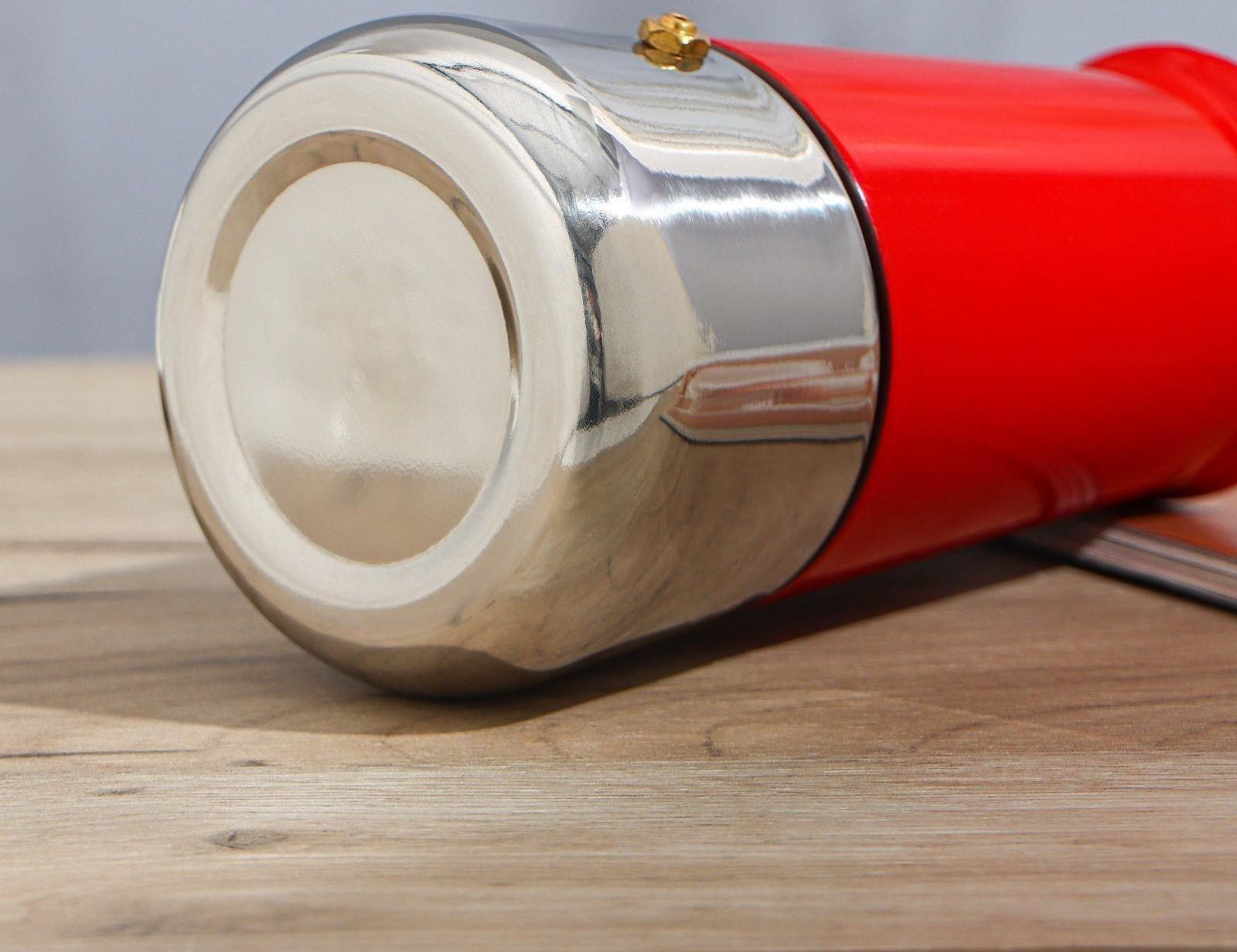 Кофеварка гейзерная «Итальяно», на 4 чашки, 200 мл, цвет красный