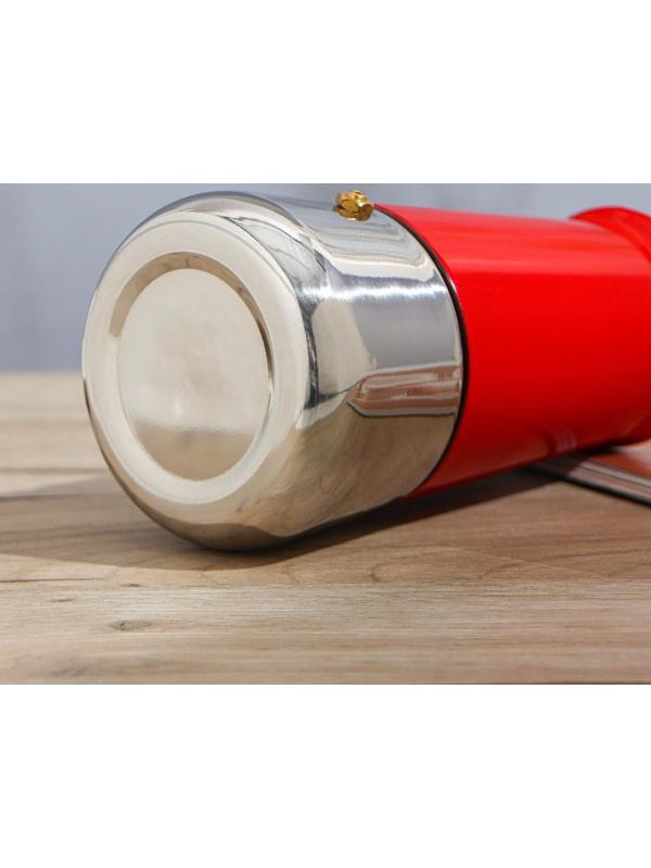 Кофеварка гейзерная «Итальяно», на 4 чашки, 200 мл, цвет красный