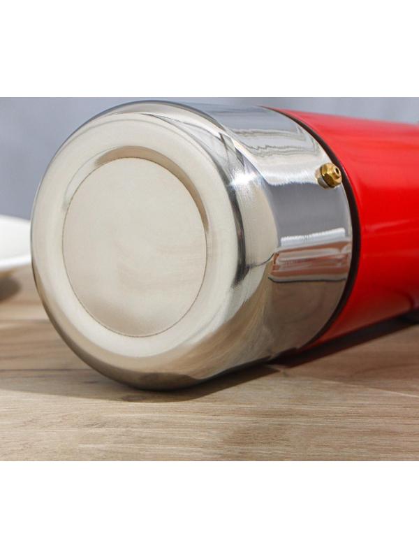 Кофеварка гейзерная «Итальяно», на 9 чашек, 450 мл, цвет красный