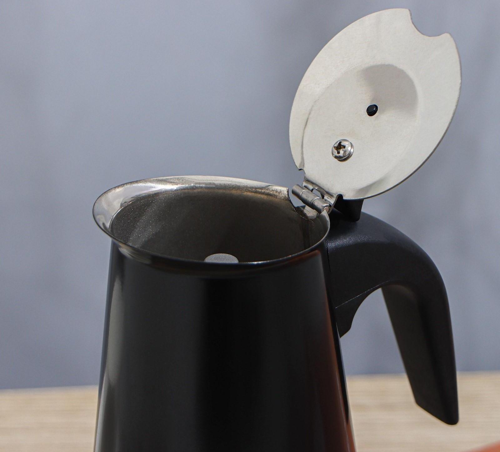 Кофеварка гейзерная «Итальяно», на 4 чашки, 200 мл, цвет чёрный