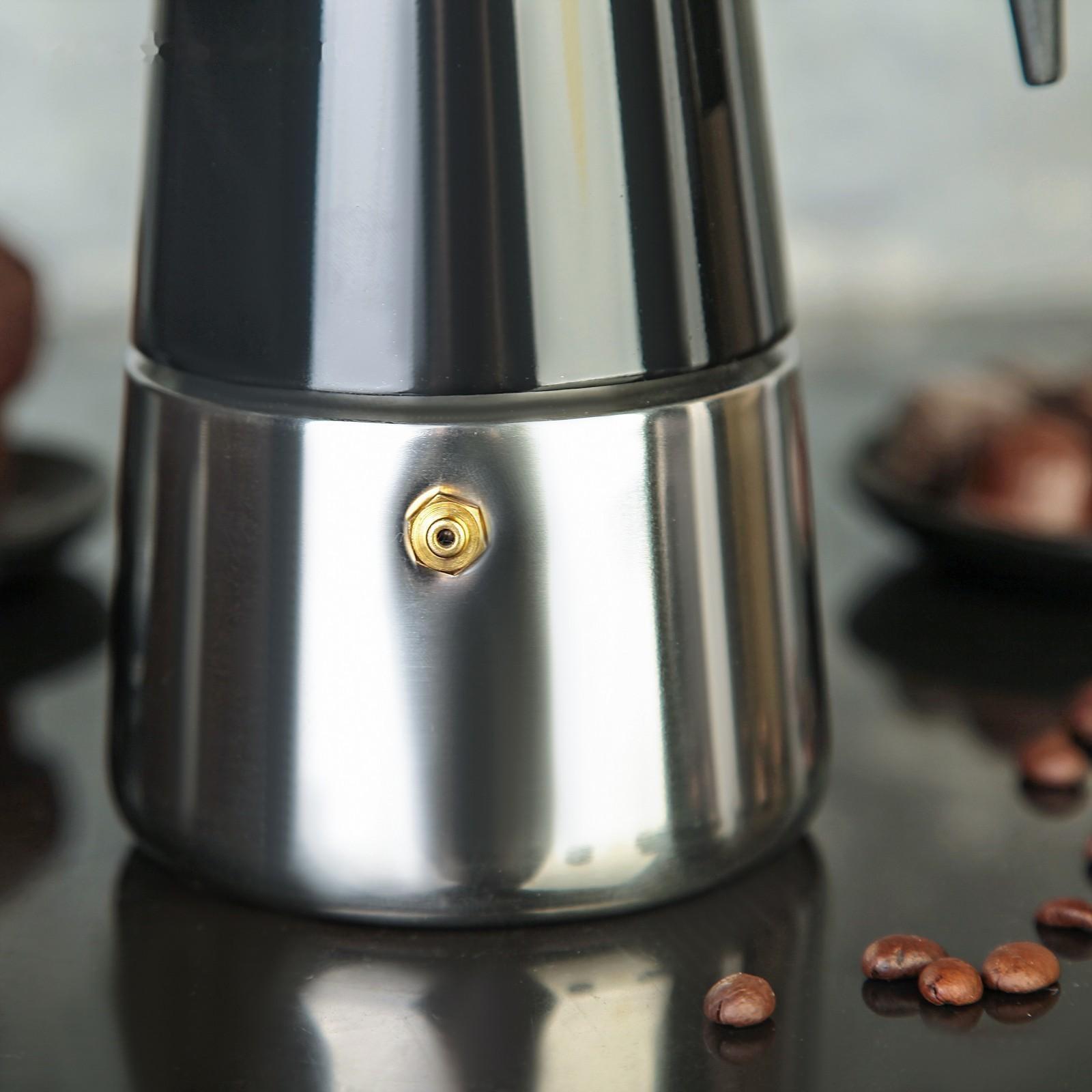 Кофеварка гейзерная «Итальяно», на 6 чашек, 300 мл, цвет чёрный