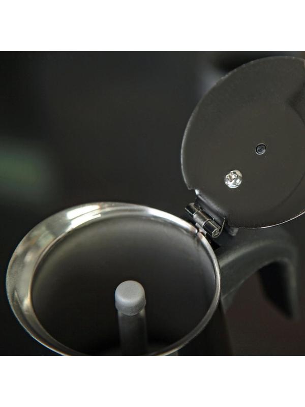 Кофеварка гейзерная «Итальяно», на 6 чашек, 300 мл, цвет чёрный