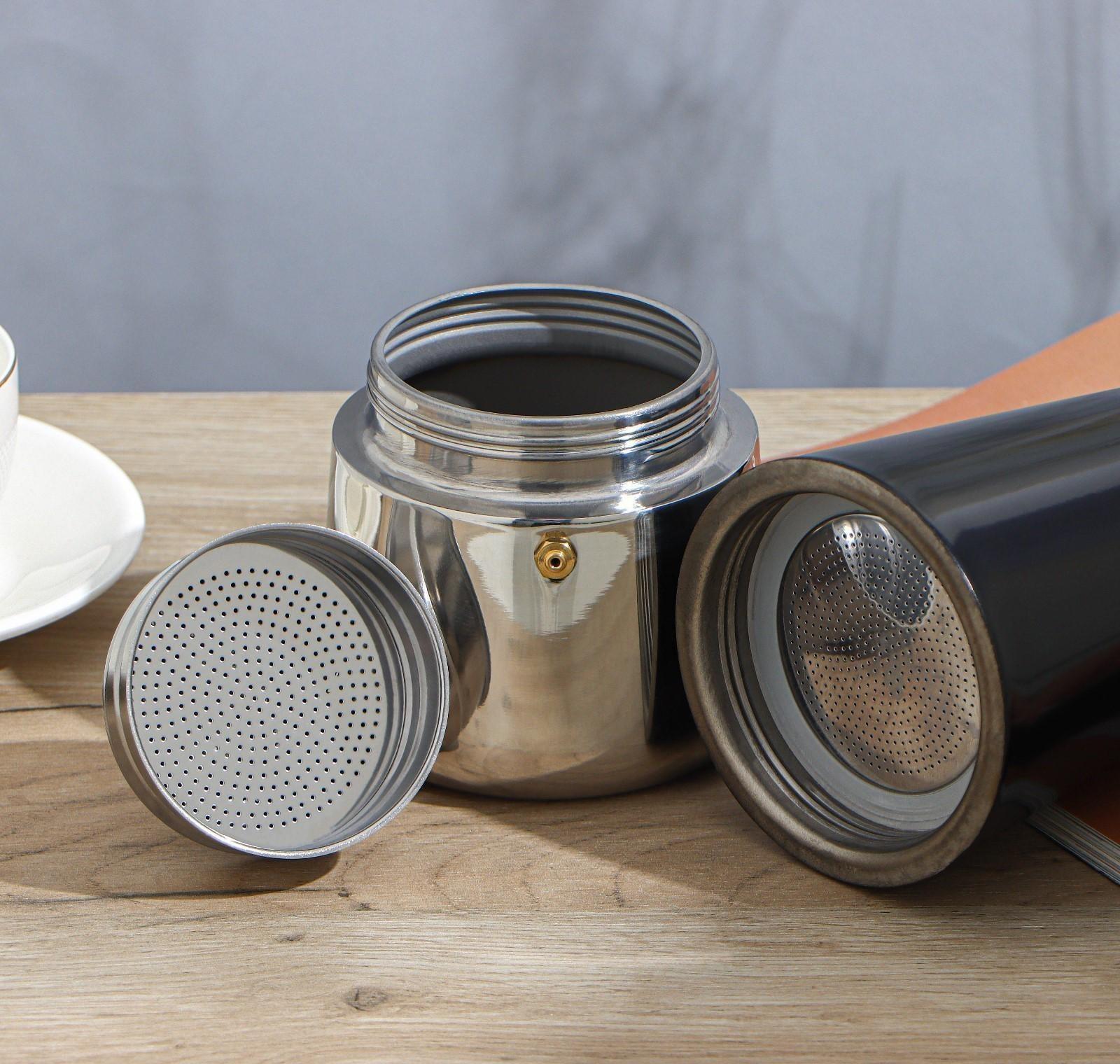 Кофеварка гейзерная «Итальяно», на 9 чашек, 450 мл, цвет чёрный