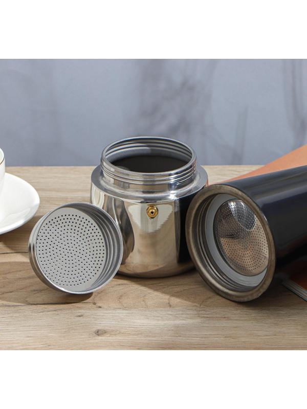 Кофеварка гейзерная «Итальяно», на 9 чашек, 450 мл, цвет чёрный