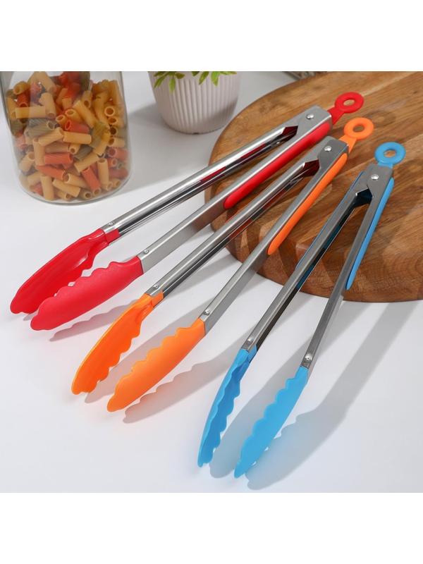 Щипцы универсальные для гарнира «Лист», 33 см, цвет МИКС