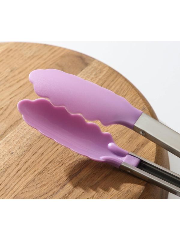 Щипцы универсальные для гарнира «Лист», 33 см, цвет МИКС