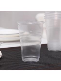 Стакан одноразовый Не ЗАБЫЛИ! «Евро», 200 мл, цвет прозрачный